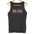 言葉 Rude On It タンクトップ
