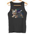 遊び心のあるヨークシャーテリア犬 ポップアート 誇り高きヨーキーオーナーズ タンクトップ