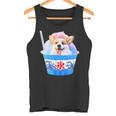 面白いtシャツ コーギー かき氷 イヌ メンズ 犬好き グッズ かわいい おもしろ 面白い 服 ネタ 夏 タンクトップ
