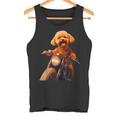 面白いtシャツ トイプードル バイク イヌ メンズ 犬好き グッズ かわいい おもしろ 面白い 服 ネタ タンクトップ