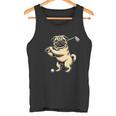 面白いtシャツ パグ ゴルフ イヌ わんこ メンズ 犬好き グッズ かわいい おもしろ 面白い 服 ネタ タンクトップ