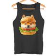 面白いtシャツ 柴犬 犬 イヌ ハンバーガー メンズ 犬好き グッズ かわいい おもしろ 面白い 服 ネタ タンクトップ