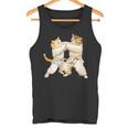 面白いtシャツ 猫 柔道 ネコ メンズ 猫好き グッズ おもしろ 面白い 服 ネタ にゃんこ 猫の下僕 柔術 タンクトップ