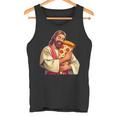 面白いイエスピザ愛好家クリスチャンユーモアtシャツ ピザジョーク タンクトップ