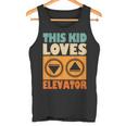 面白い引用エレベーター This Kid Loves Elevator Elevator Loves Elevator タンクトップ