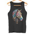馬 動物 モチーフ イラスト 馬 タンクトップ