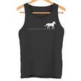 馬の線路、馬蹄、乗馬。 タンクトップ