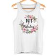 101歳&素晴らしいフローラルパーティーハッピー101歳の誕生日 タンクトップ