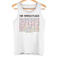 188 世界の国旗 世界の国旗 世界地図 タンクトップ