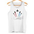7月4日アメリカ独立記念日戦闘機ジェットクールグラフィック タンクトップ