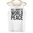 All I Want Is World Peace タンクトップ