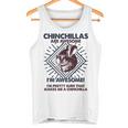 Chinchillas Are Awesome 面白いチンチラママパパ タンクトップ