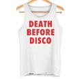 Death Before Disco Inspired メンズ レディース 80年代レトロ タンクトップ