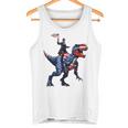 Dino Abraham Lincoln 4Th Of July Boys American Flag タンクトップ