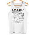 F-15 イーグル戦闘機 ジェット仕様 軍用飛行機 F15 イーグル タンクトップ