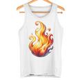 Fire Element Flameのグラフィックアート。あらゆる年齢の方に。 タンクトップ