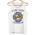 Flying Tigersquadron 第二次世界大戦ヴィンテージ記章 バックプリント タンクトップ