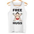 Free Hugs おもしろ相撲力士 相撲ハグ カワイイ相撲ハグ タンクトップ