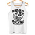 Physics ニュートンの第一法則体 安静時科学 タンクトップ