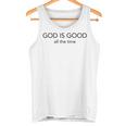 God Is Good All The Time ミニマルなクリスチャン タンクトップ