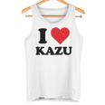 I Heart Kazu 名 I Love パーソナライズ タンクトップ