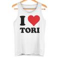 I Heart Tori ファーストネーム I Love パーソナライズ タンクトップ