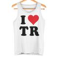 I Heart Tr Initials I Love TR First And Last NameR タンクトップ