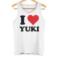 I Heart Yukiファーストネーム I Love パーソナライズ タンクトップ