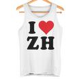 I Heart Zh Initials I Love ZH First And Last Name Z H タンクトップ