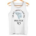 I'm Notingle I Have My Maltesealentines マルチーズ犬 タンクトップ