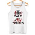 Keep Calm And Kill Zombies Carry Bloodplatter On タンクトップ