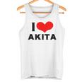 I Love Akita 愛 ハート 秋田 秋田県 日本 お土産 かわいい おしゃれ タンクトップ