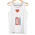 I Love Englandの象徴的なランドマークデザイン。 長袖tシャツ タンクトップ
