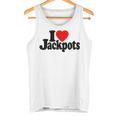 I Love Heart Jackpotslotslot Machines カジノラスベガス タンクトップ