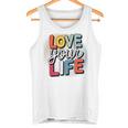 Love Your Life インスピレーション引用シャツ モチベーションアップ タンクトップ