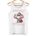 Merry Fitmas クリスマス フィットネス アグリークリスマス スウール サンタ 長袖tシャツ タンクトップ