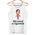 Mii Need A Cigarette Humour メンズ レディース タンクトップ