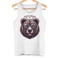 メンズ Papa Bear Face サングラス Papa Bear Lover 父の日 タンクトップ
