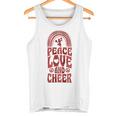 Peace Love And Cheer ボヘミアンレインボーチアリーダー タンクトップ
