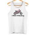 I Ride A Monkey オートバイミニバイクまたはピットバイク タンクトップ