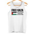 Save Gaza Free Palestine Free Gaza Proud Gaza Palestina タンクトップ