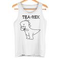 Tea-Rex おもしろドリンクグラフィック タンクトップ