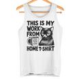 This Is My Work From Homearcastic Cat Remote Worker タンクトップ