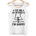 Tie Me Up In Knots & I'm Happy エアリアル ヨガ 体操選手 エアリスト タンクトップ