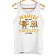 Waffles Are Just Pancakes With Abs Breakfast ワッフル愛好家 タンクトップ