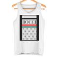 【バックプリント・背中側】Bocci ぼっち ロゴ 総柄 イタリア国旗風【変なtシャツ】陰キャ ブランド パロディ 面白 タンクトップ