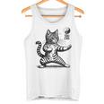 かわいい猫 太極拳 武道 陰陽 タンクトップ