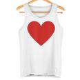 かわいい赤ミニマリスト ハート タンクトップ