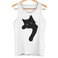 かわいい黒猫tシャツ ユニセックス タンクトップ