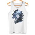 アニメ 漫画 グラフィック 青い目 アート アニメ タンクトップ